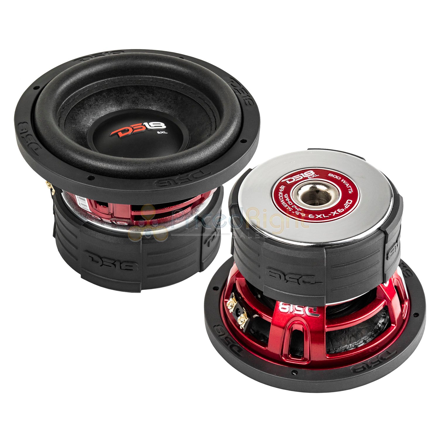 DS18 EXL-X6.2D 6.5" Subwoofers Dual 2 Ohm 800 Watts Max Bass Car Audio 2 Pack