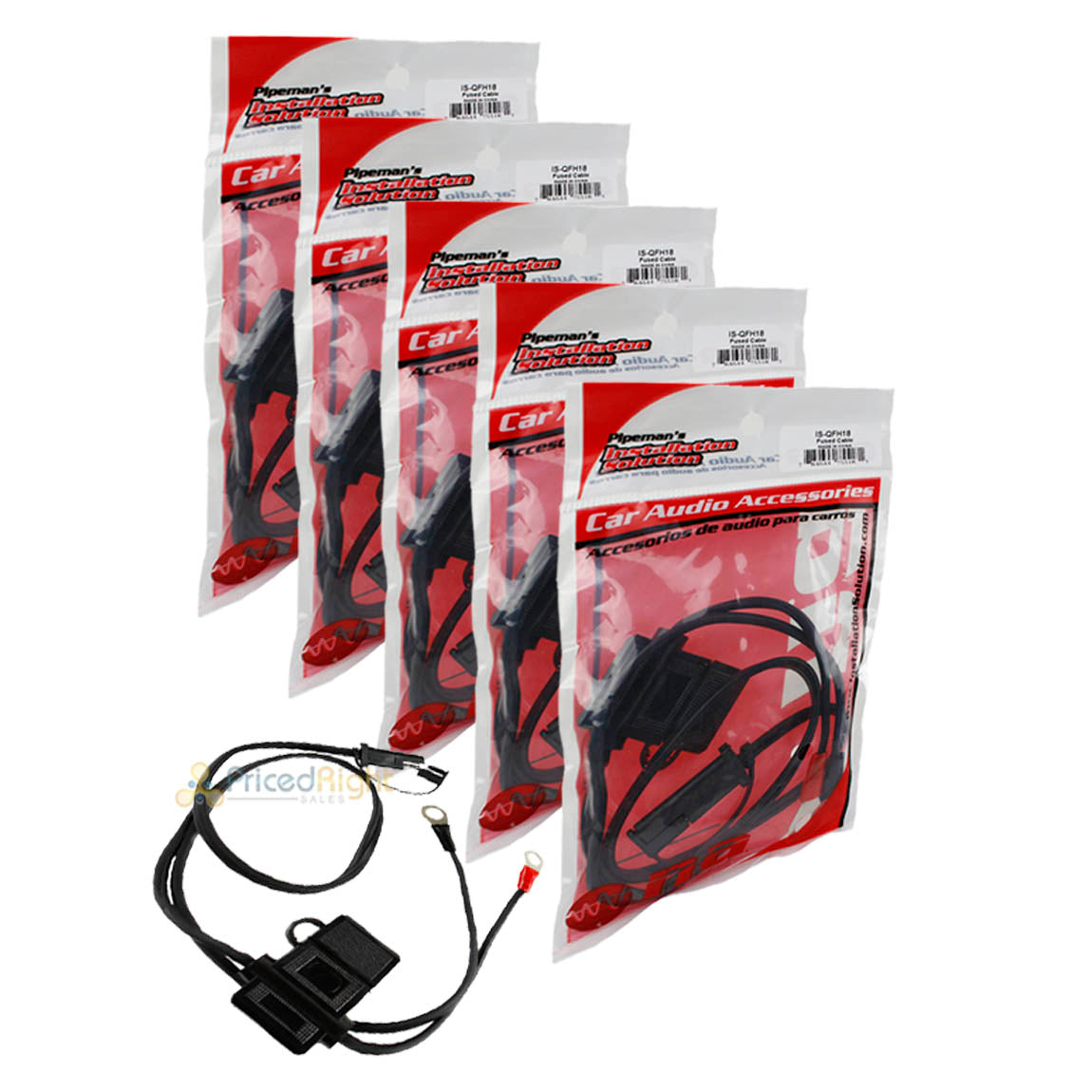 5 Battery Quick Disconnect Ring Terminal Fuse Harness 2-Pin Plug IS-QFH18
