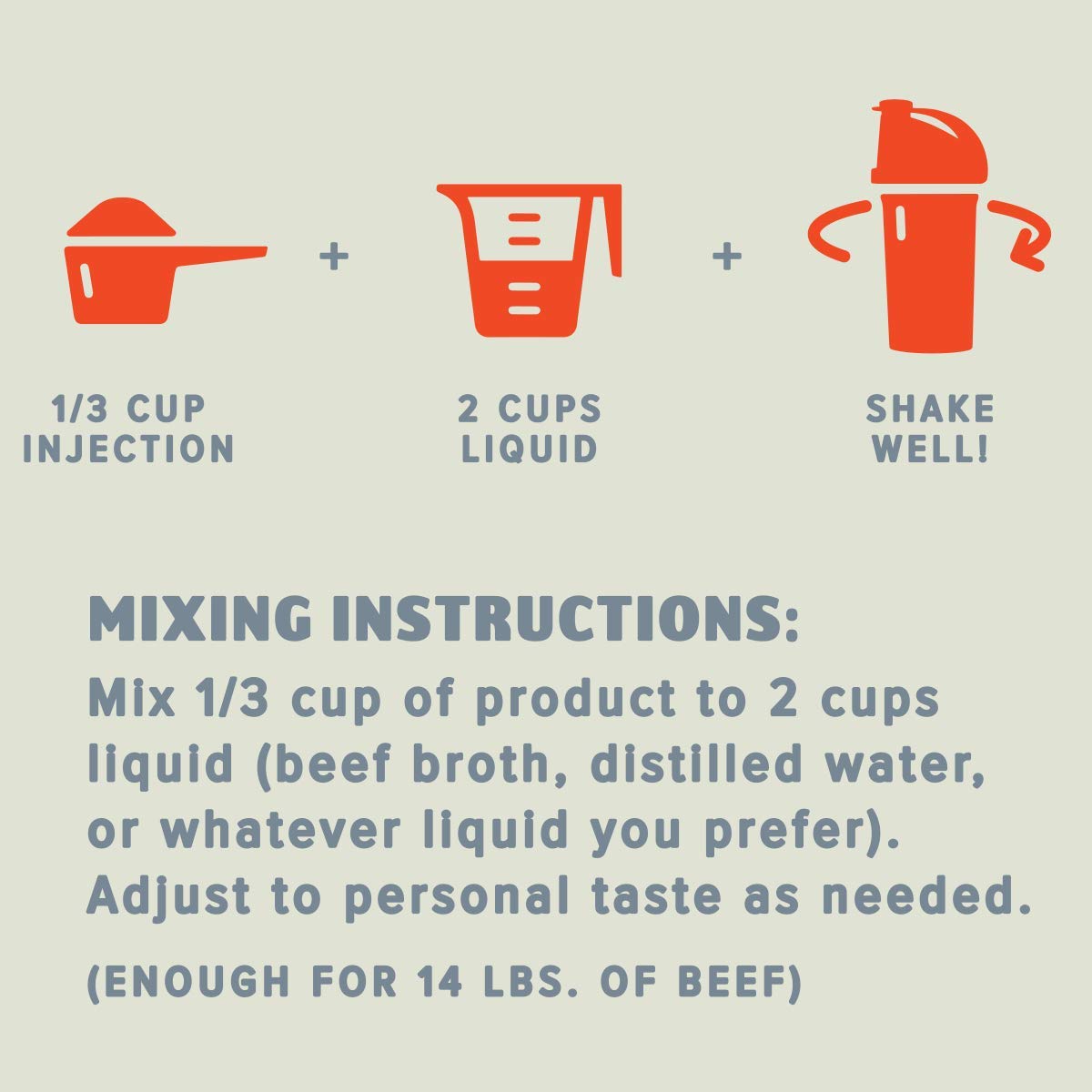 Kosmos Q Original Beef Brisket Injection 16 Oz Mix KOS-BFINJ