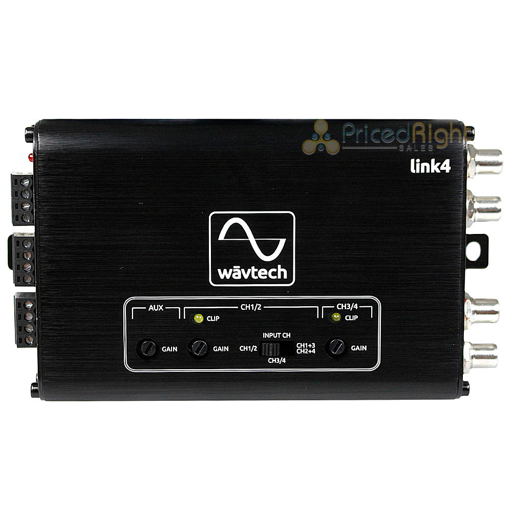 Wavtech 4 Channel Line Output Converter LOC with Multi Function Remote Link4