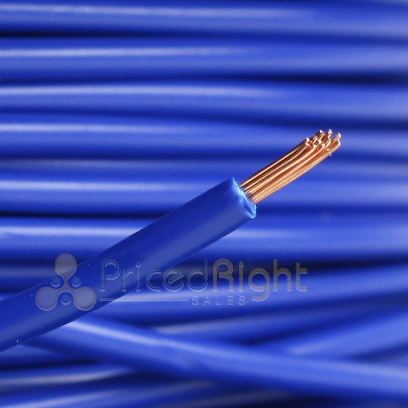 5FT True 100% Copper 18 Gauge Remote Wire AWG Blue Memphis Audio 18REM1000