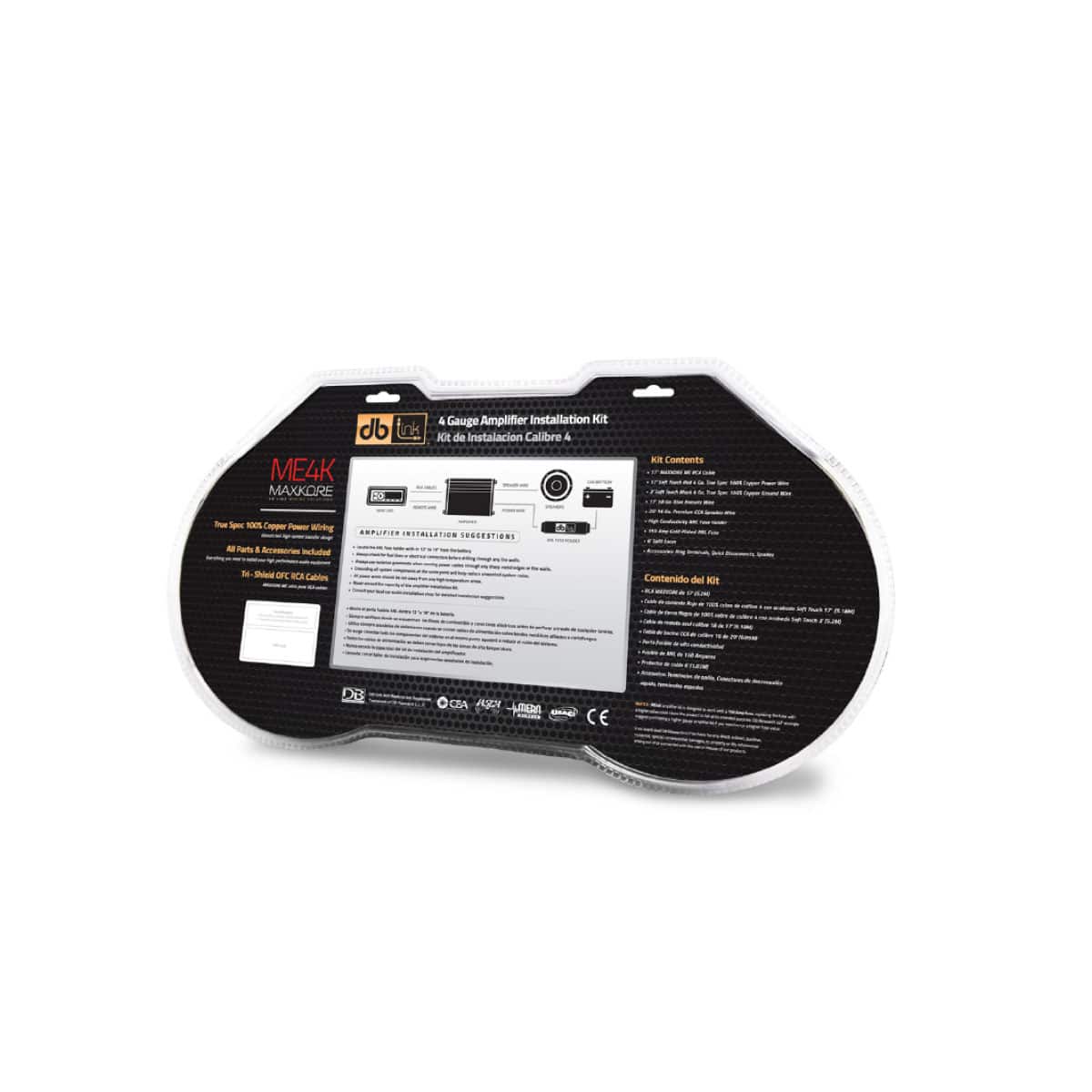 DB Link 100% True Spec Copper 4 Ga. ANL Amplifier Installation Kit Part # ME4K