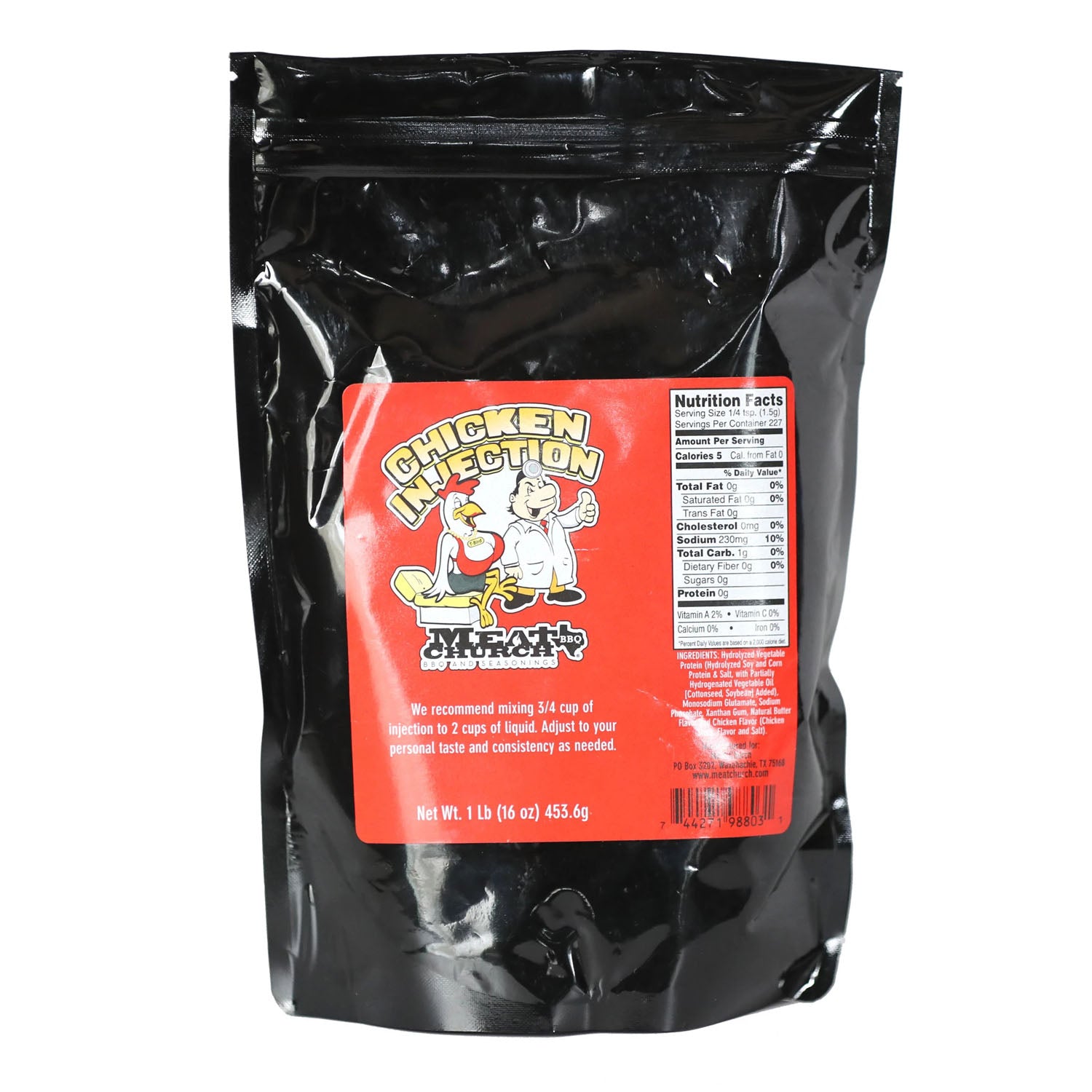 Meat Church Chicken Injection Marinade Add Flavor Moisture 16 Oz Resealable Bag