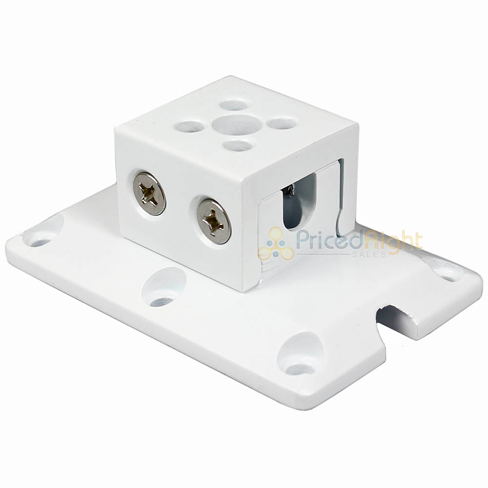 Diamond Audio Extruded Aluminum Flat Mount Clamp Quick Release MSFMCWHT White