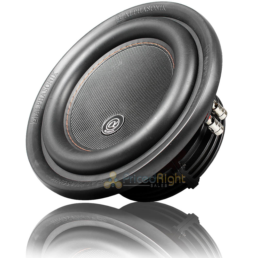 Alphasonik 8" Subwoofer 750 Watts Max Dual 4 Ohm Neuron Series NSW408 Single
