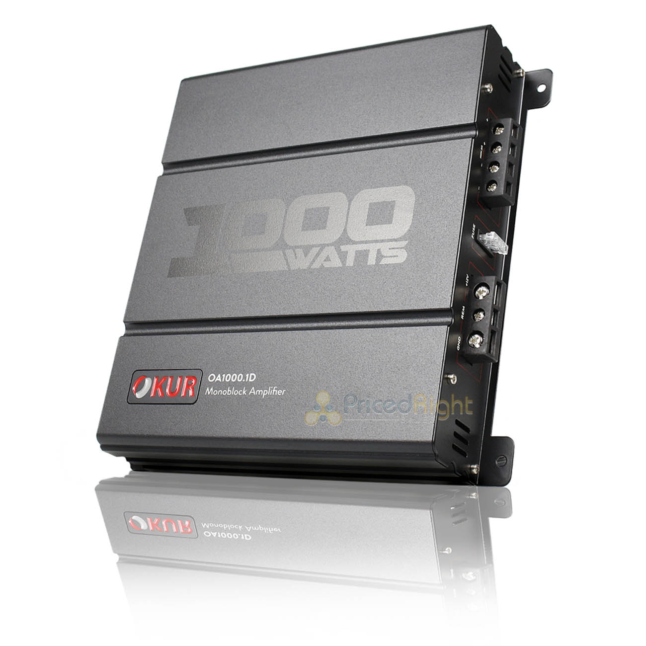 OKUR Class AB Monoblock Amplifier 1000 Watts 2 Ohms with Bass Remote OA1000.1D