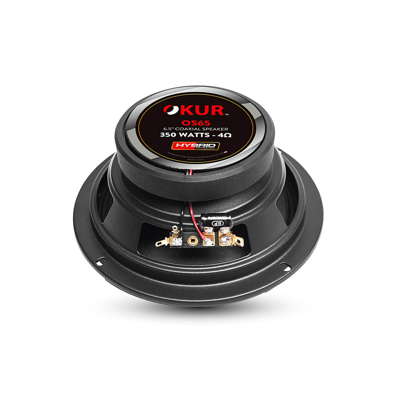 6.5" Coaxial Speakers Pair 350 Watts Max Power 1" KSV Voice Coil 4 Ohm OS65 OKUR