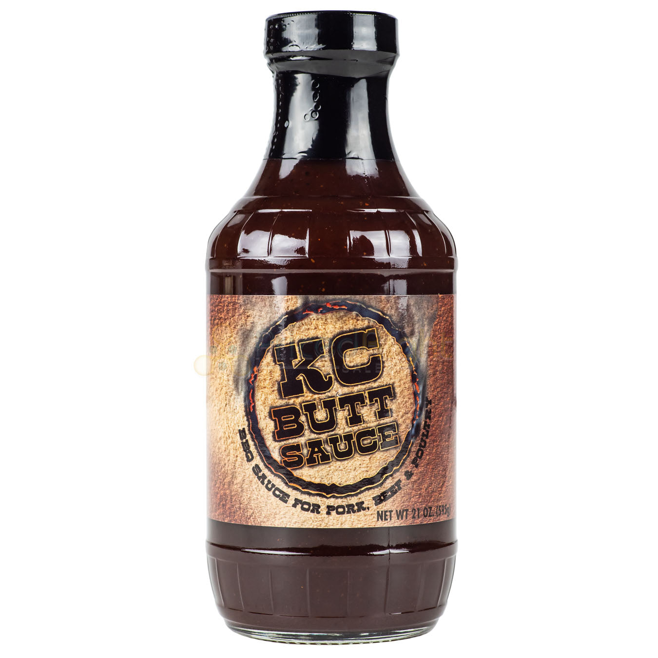 KC Butt BBQ Sauce Barbecue 21 Ounce Bottle Pork Beef Chicken Marinade