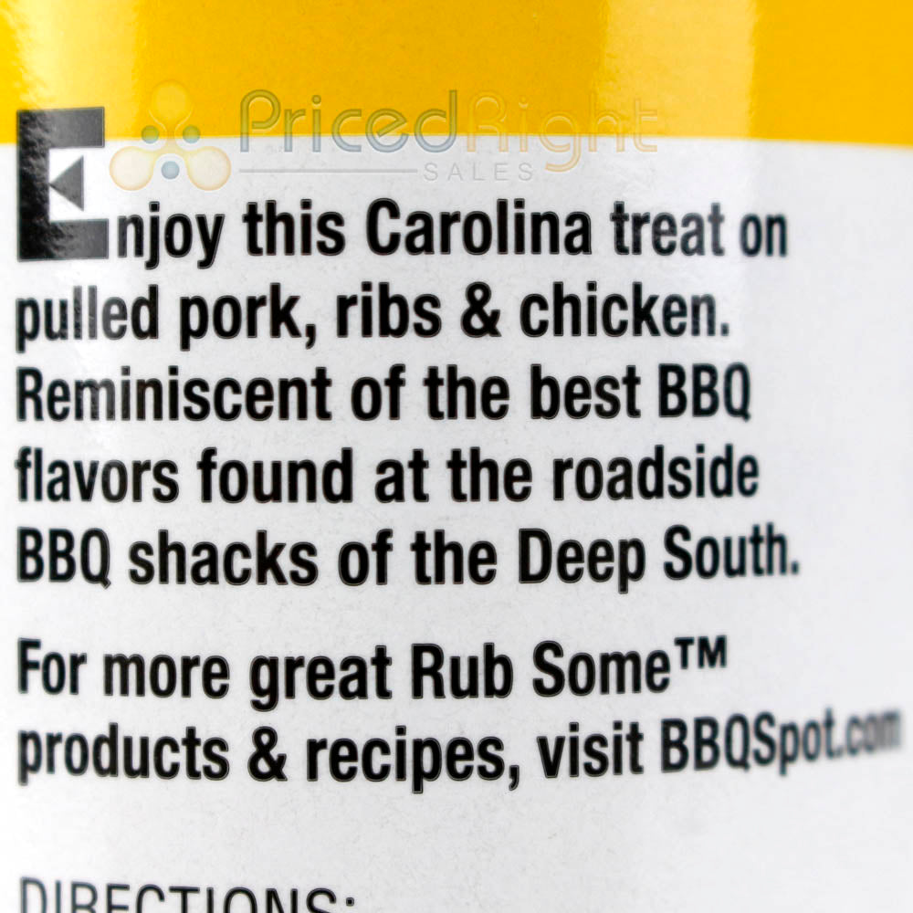 Carolina Style Barbecue Seasoning 6.5 Oz Mustard and Vinegar Based Rub Some Butt