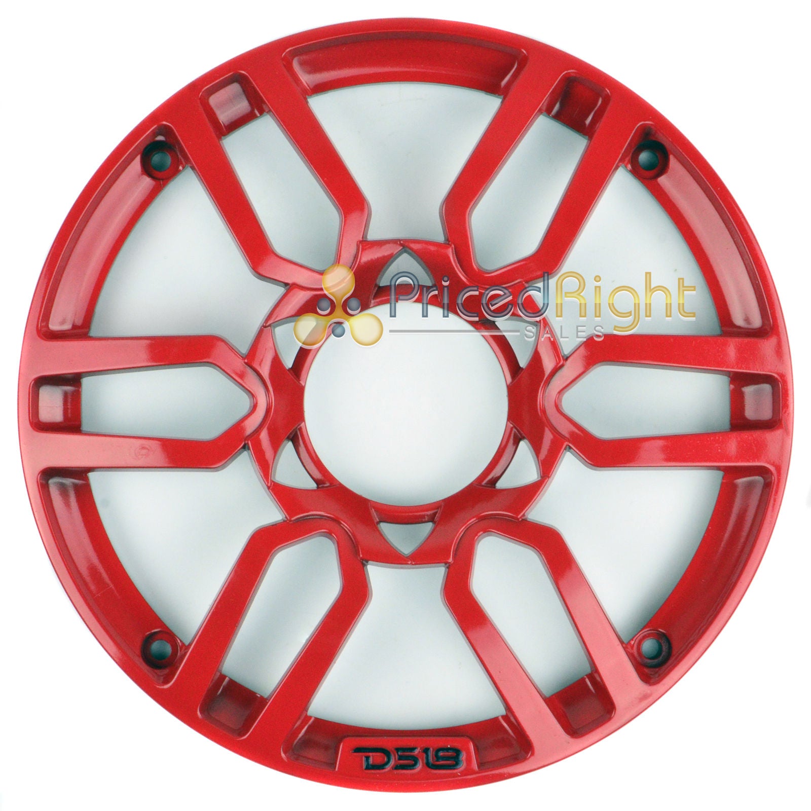 Ds18 Universal 10" Inch Plastic Speaker Grill Cover Red Set of 2 Pro Grill10