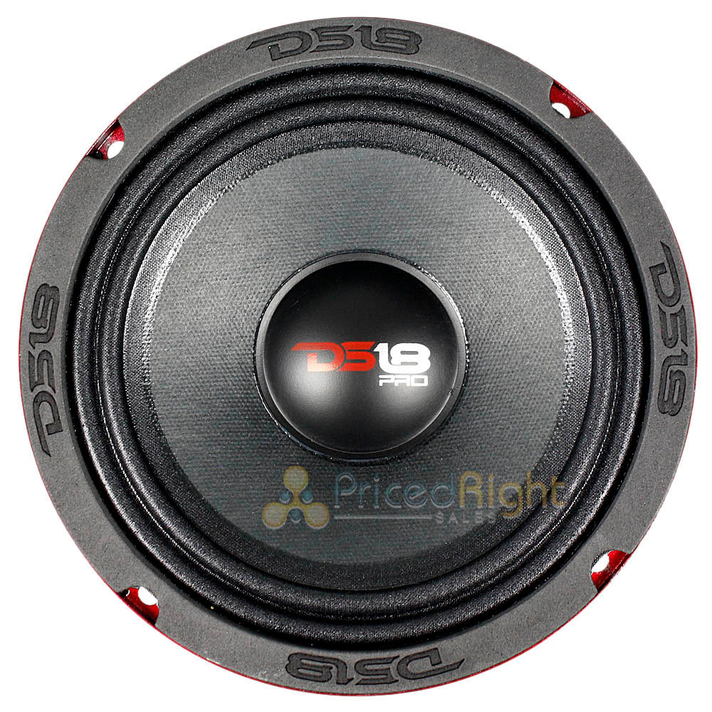 DS18 6.5" Mid Range Speaker 4 Ohm 500W Max 250W RMS PRO-X6.4M Car Audio Single