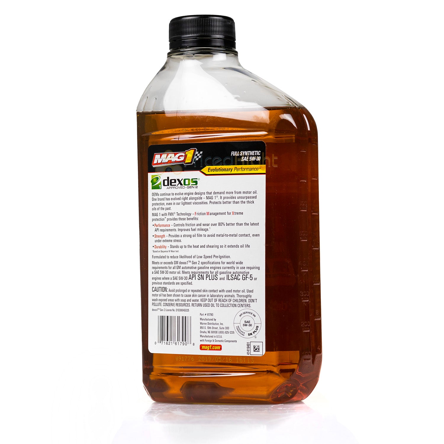 MAG1 Full Synthetic Motor Oil 5W30 1 QT 946 mL API SN PLUS ILSAC GF-5 MAG61790