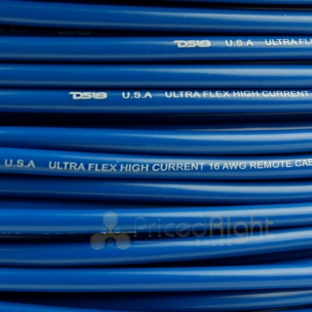 16 Gauge 25' Feet Blue Primary Remote Wire 12V Auto Wiring Cable AWG Ultra Flex