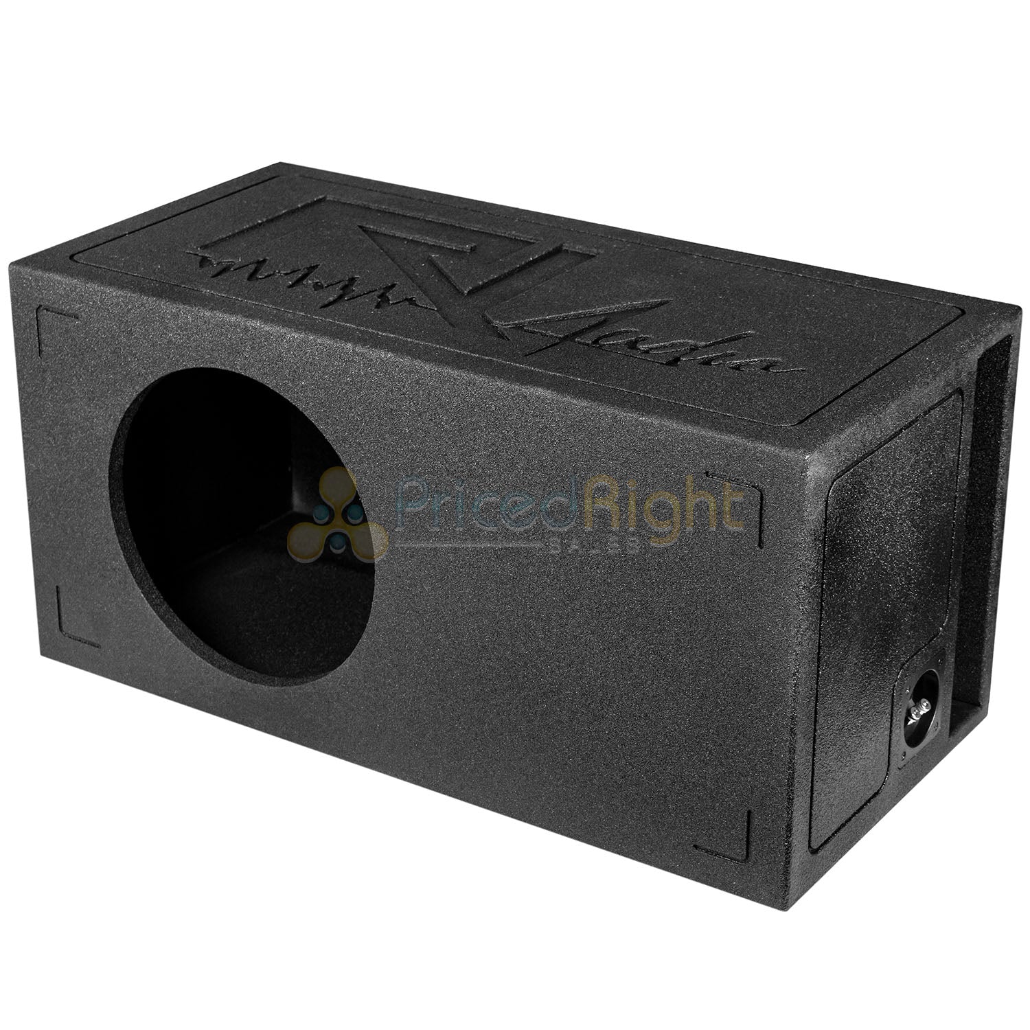 Single 15" Ported Subwoofer Box Bed Liner Coated 3/4" MDF Vented Enclosure