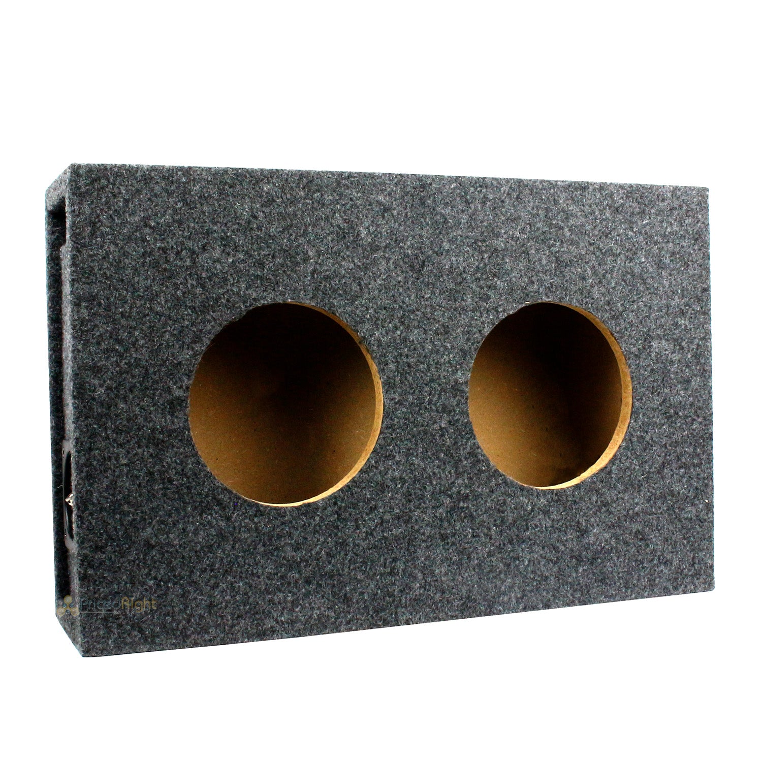 RI Audio 6.5" Dual Shallow Hyper Vented Box Enclosure For Two Subs 5/8" MDF