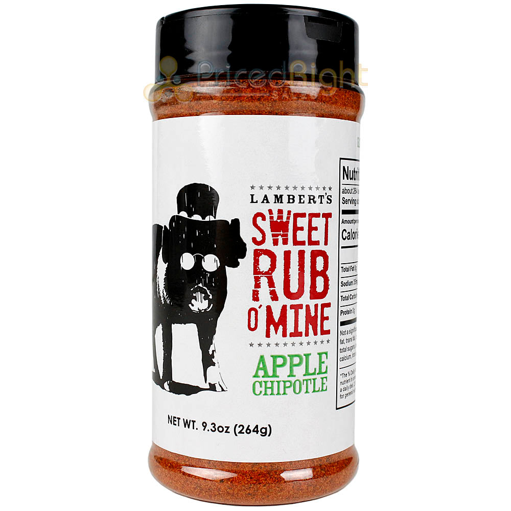 Lamberts BBQ Sweet Rub O' Mine Apple Chipotle Seasoning  9.3 Oz Award Winning
