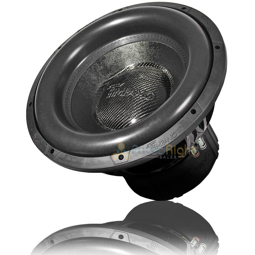 Timpano 15" Subwoofer 3500 Watts Max Dual 2 Ohm T3500 Series TPT-T3500-15D2
