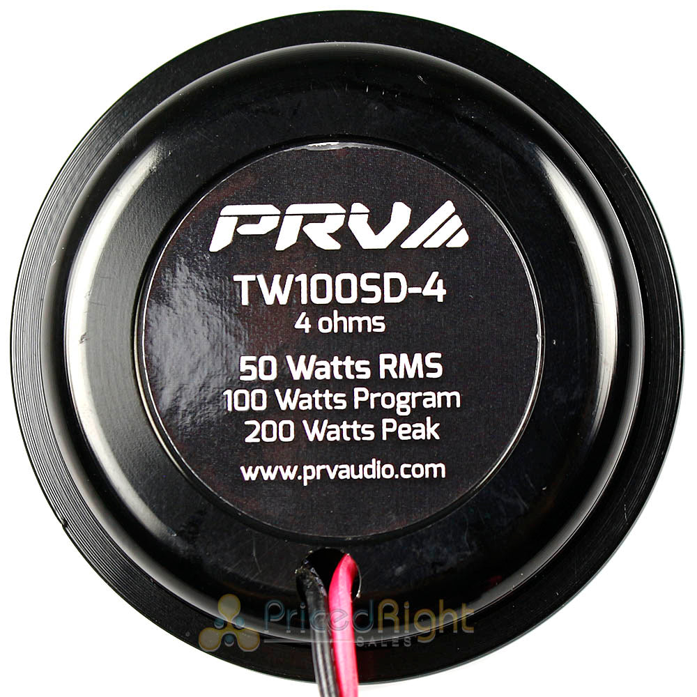 PRV Audio 2" Soft Dome Tweeters 100W Max 4 Ohm Car Audio TW100SD-4 2 Boxes