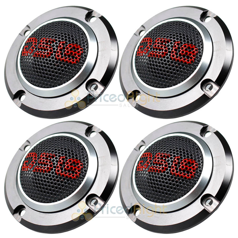 4 DS18 Super Bullet Tweeters 280 Watts Max 4 Ohm Neodymium Magnet Pro-Twn4 1" VC