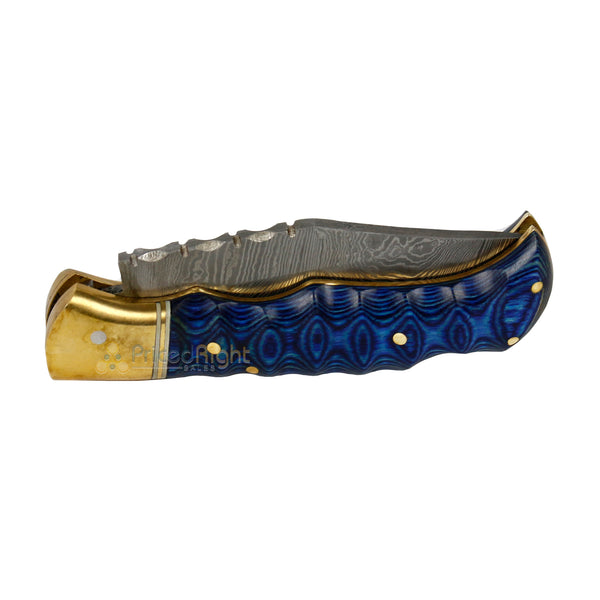 GERMAN CREEK 3 3/4 Stockman Pocket Knife Three Blade BLUE PEARL NEW – KY  KNIVES