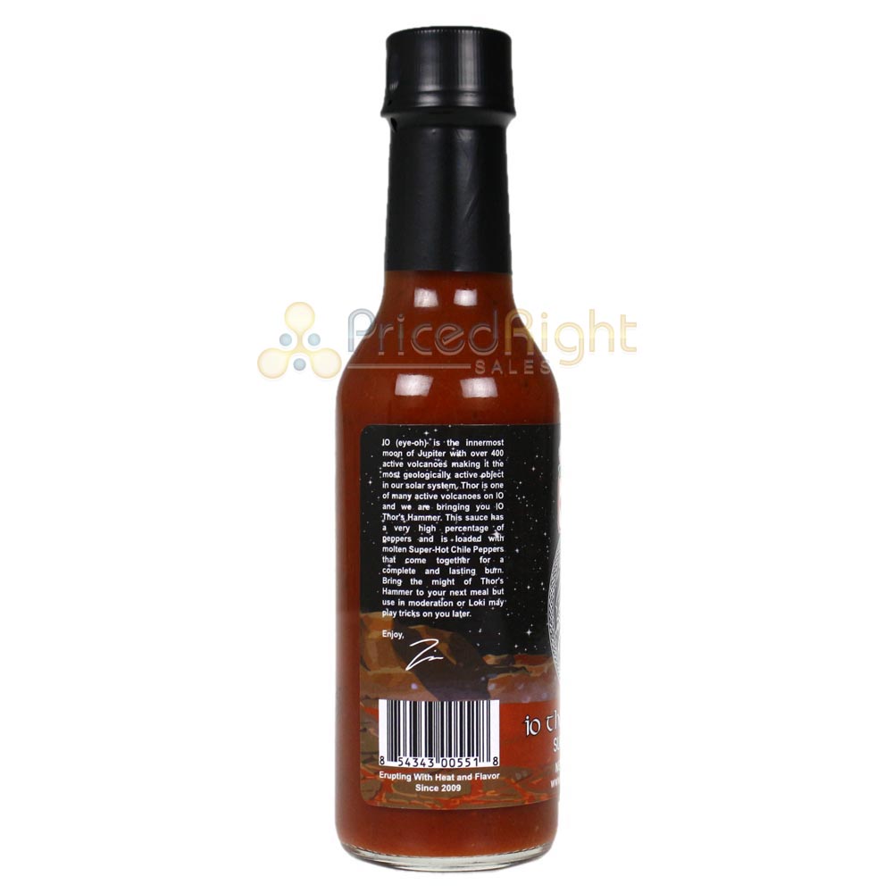 Volcanic Peppers IO Thor's Hammer SUPER Hot Sauce 5 Oz All Purpose VPTHOR