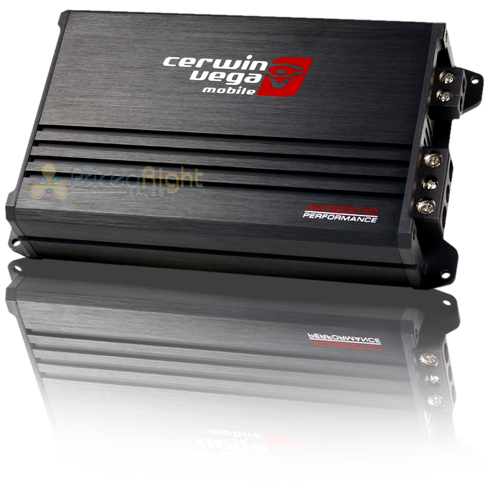 Cerwin Vega 1 Channel 800 Watt Monoblock Amp XED Series Car Audio BASS XED6001D