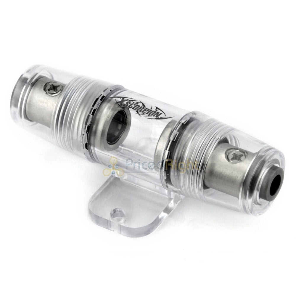 4 or 8 Gauge Inline Fuse Holder AWG / AGU Platinum 100 Amp XScorpion FH48P