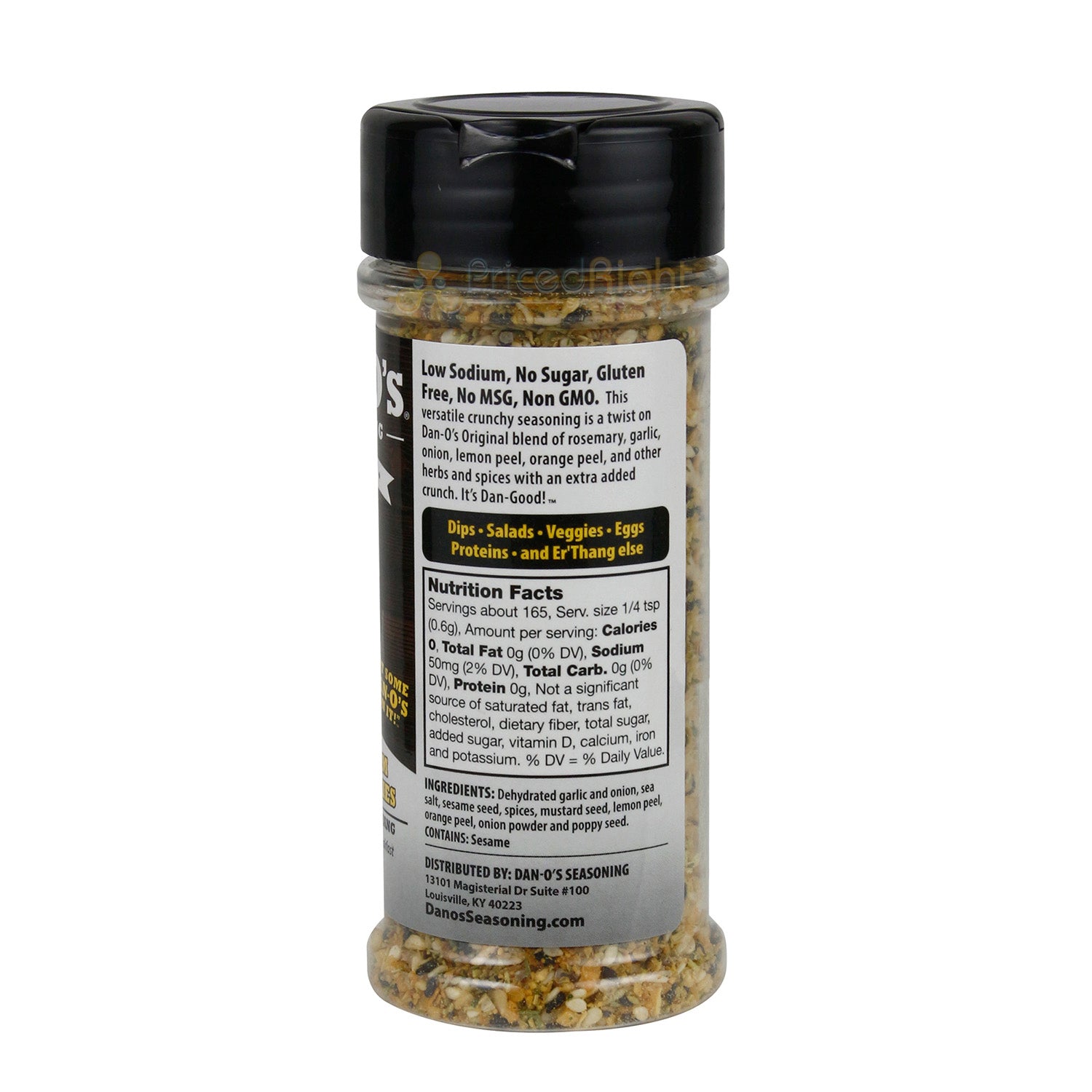 Dan-O's Crunchy Original Low Sodium Seasoning 3.5 Oz Bottle Gluten Fre –  Pricedrightsales