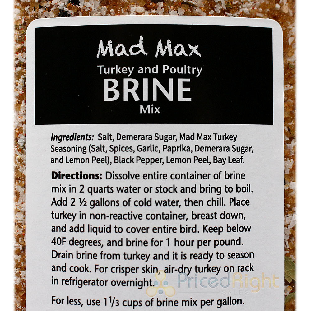 Dizzy Pig Mad Max Turkey Brine 36 Oz Bottle All Natural for Poultry 00057-Dizzy