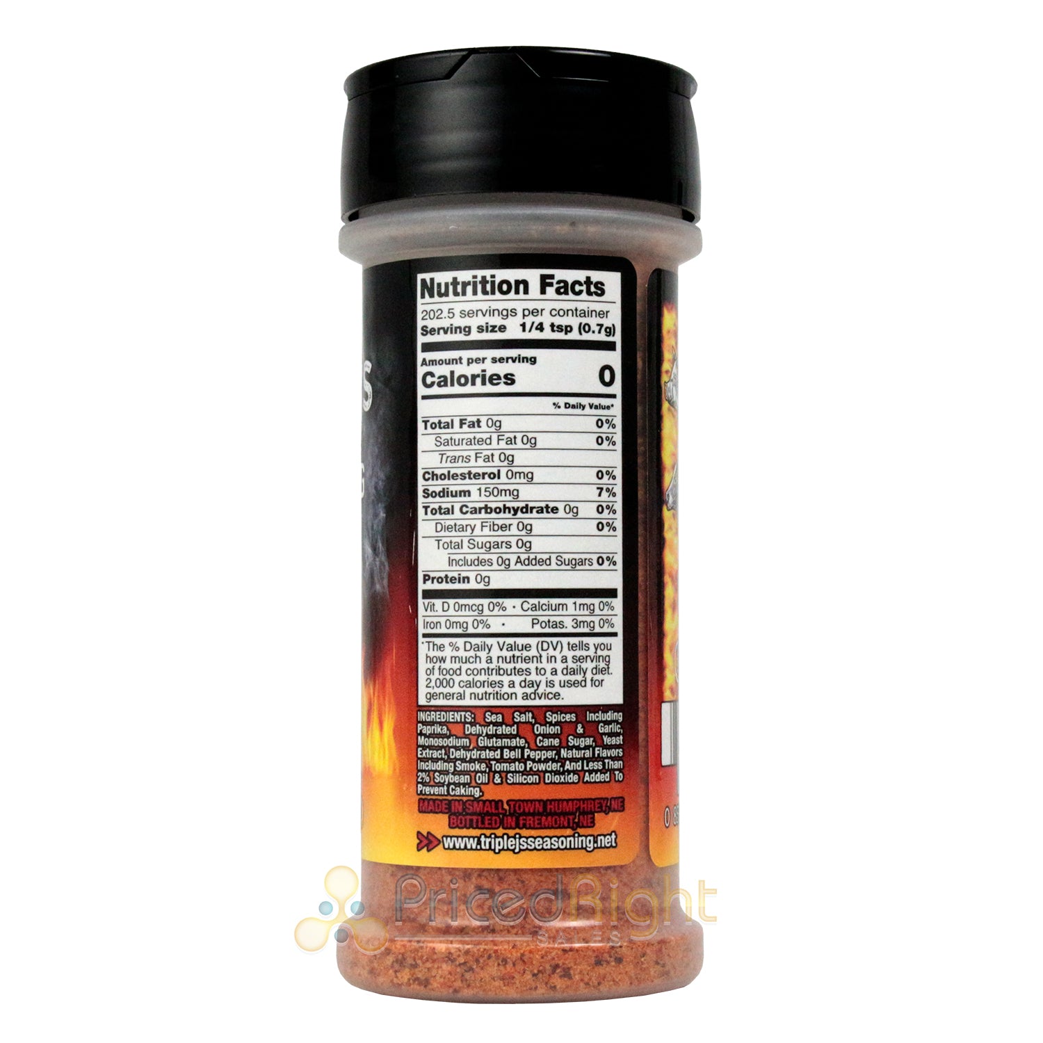 Triple J's All Purpose Spicy Seasoning Beef Pork Poultry Fish Gluten Free 5 oz