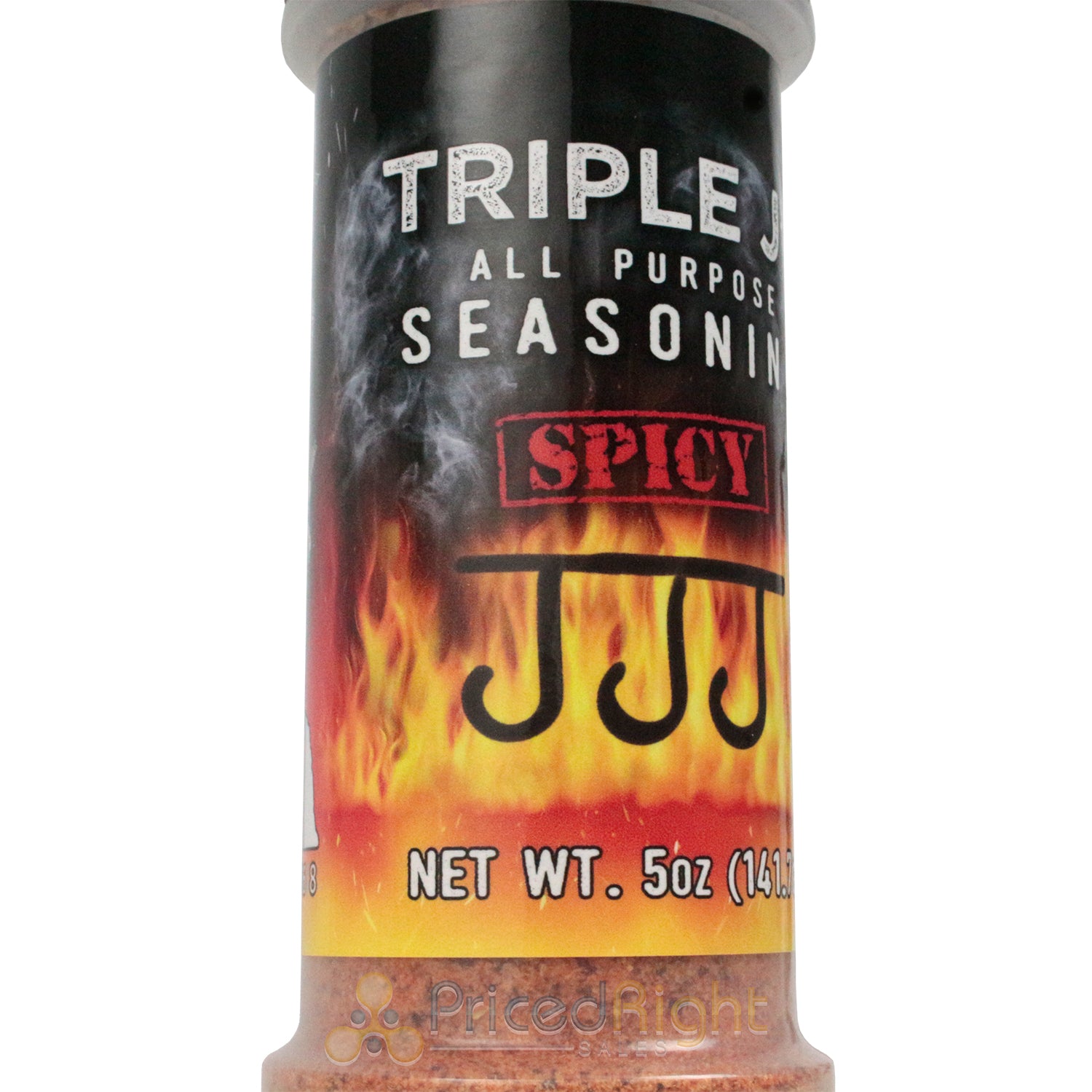 Triple J's All Purpose Spicy Seasoning Beef Pork Poultry Fish Gluten Free 5 oz