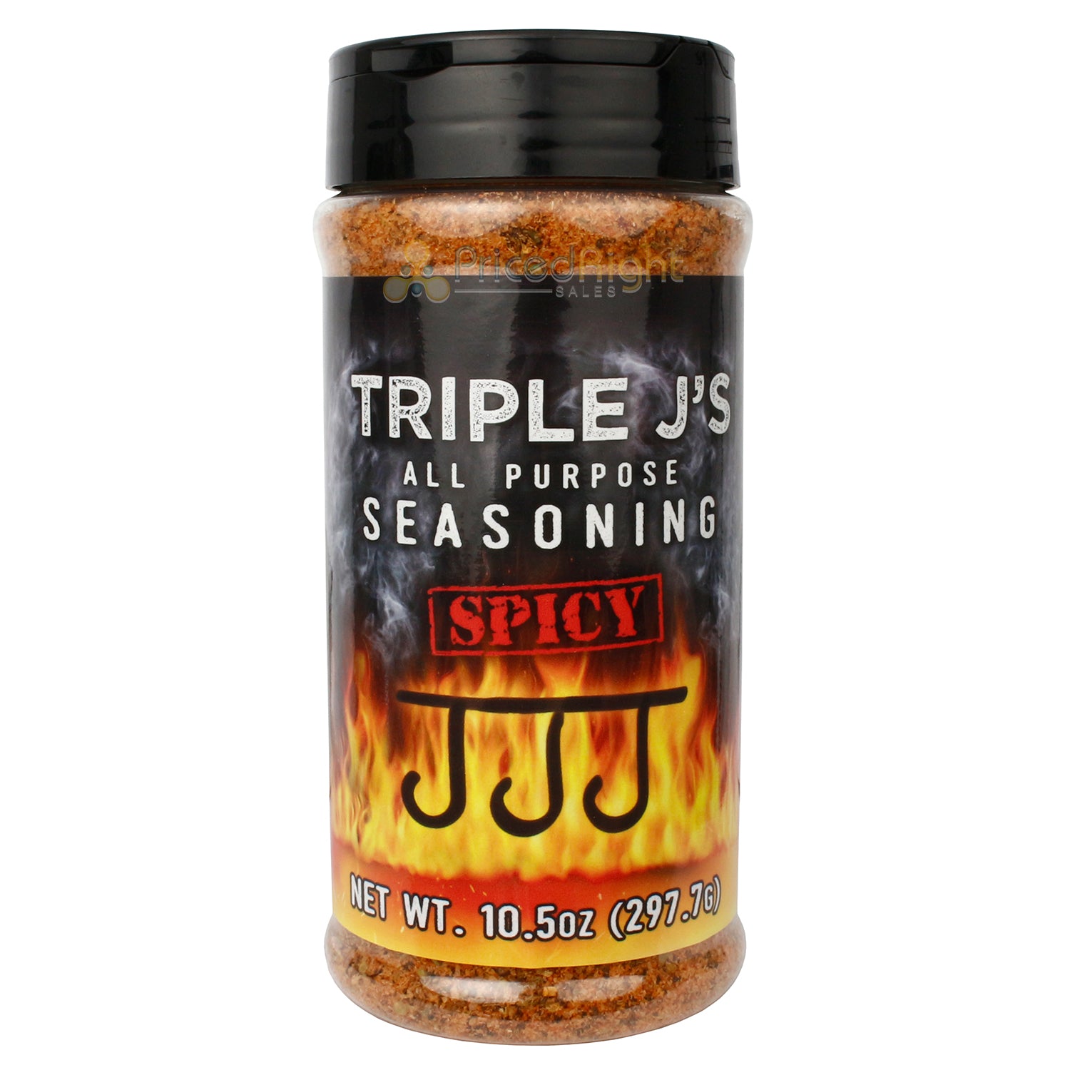 Triple J's All Purpose Spicy Seasoning Beef Pork Poultry Fish Gluten Free 10.5oz