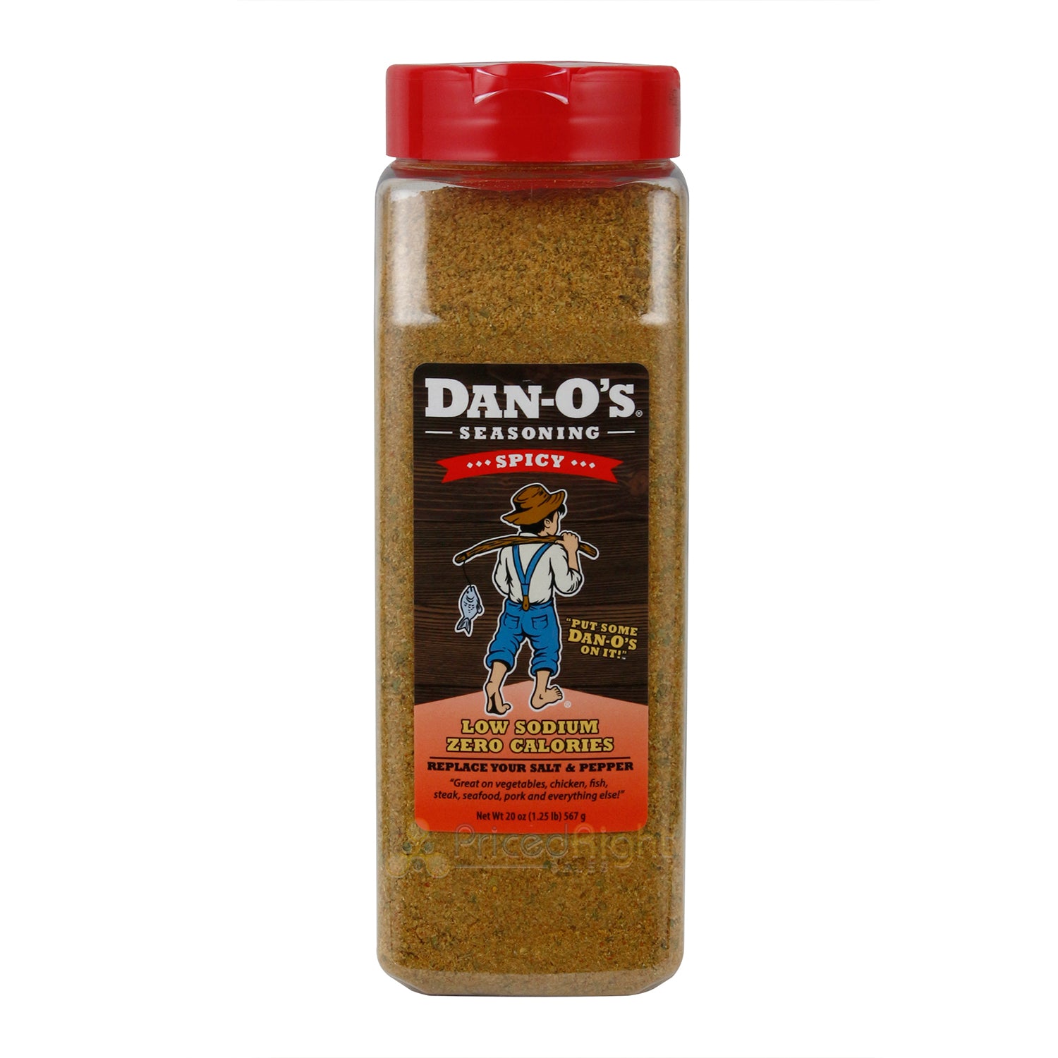 Spicy Dan-O's Original Seasoning - All Natural, Low Sodium, No MSG