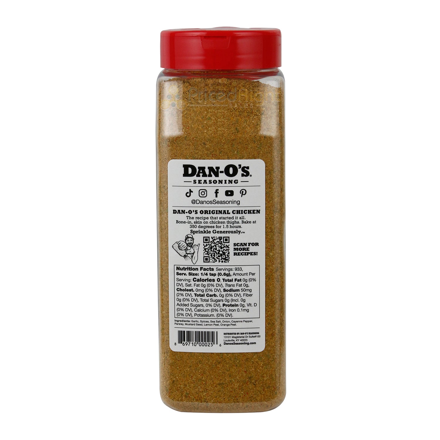 Dan-O's Spicy Seasoning - All-Natural, 20oz 