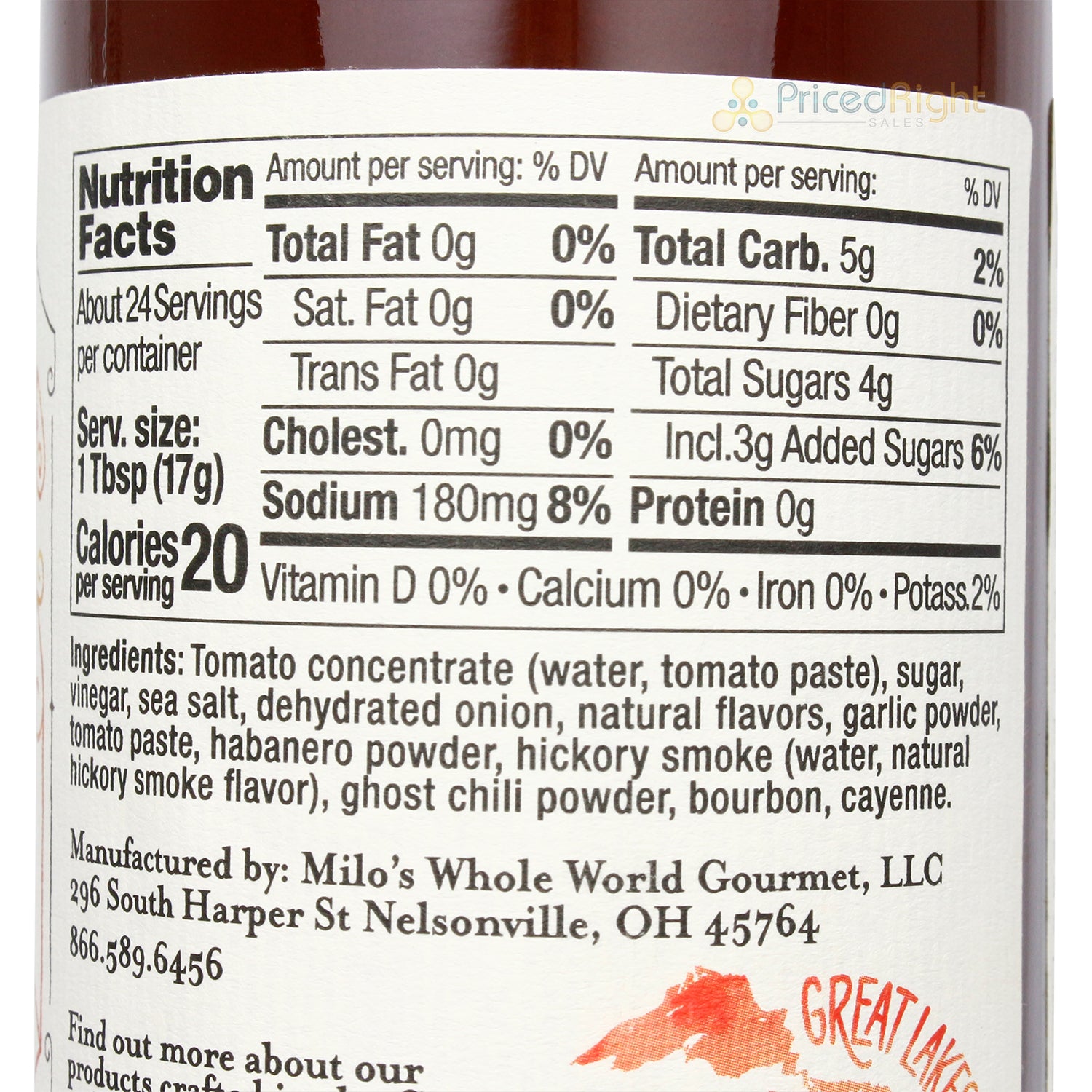 Brownwood Farms Spicy Ghost Ketchup with Bourbon Gluten Free Farm Fresh 14 oz