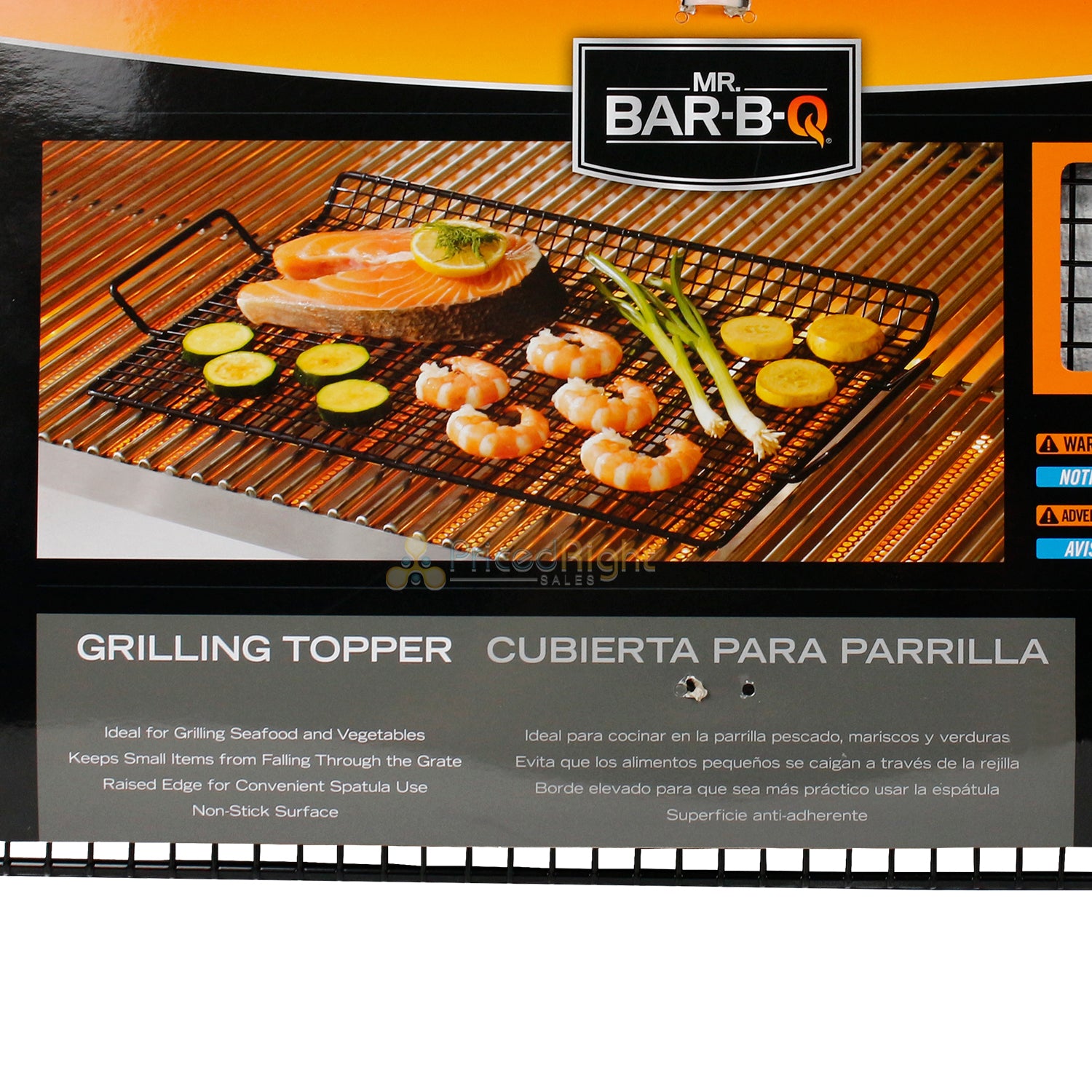 Mr Bar-B-Q Grilling Topper Cooking Grid Non-Stick With Handles 15 x 10 Inch