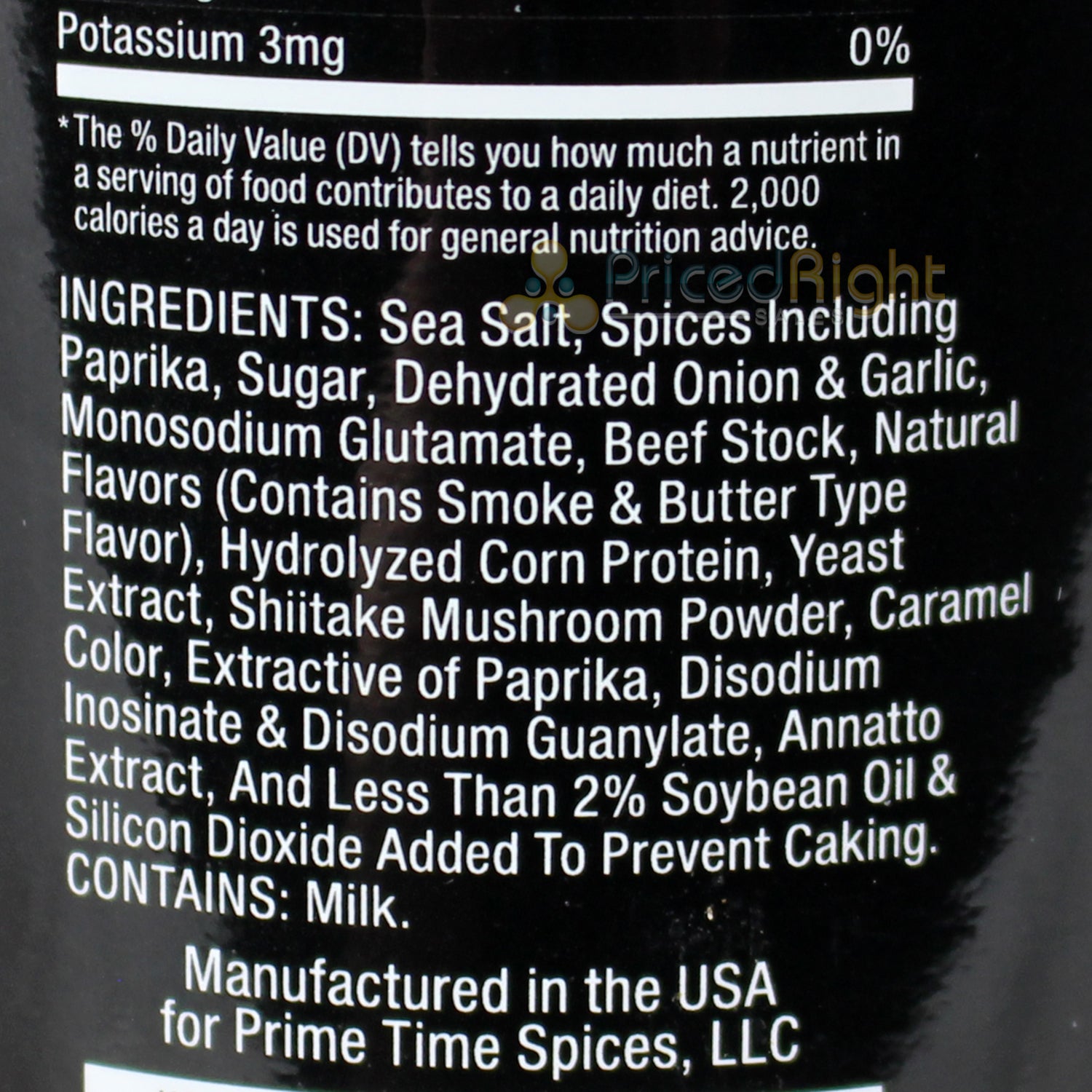 Prime Time Spices' Bovine Shine 12 Oz 0 Calorie Award Winning Beef Seasoning