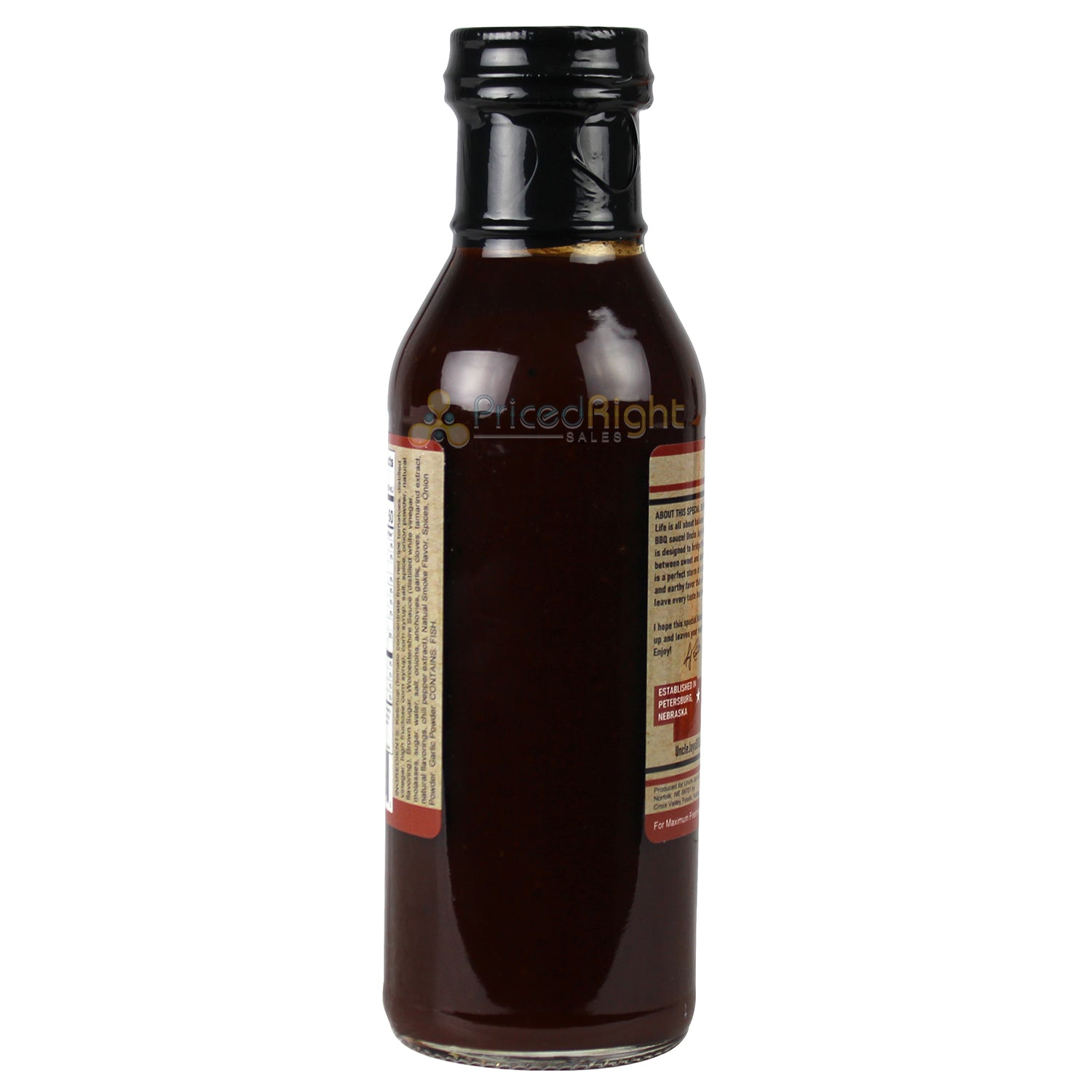 Uncle Jays Mild BBQ Sauce 12 Oz Gluten Free All Natural No MSG 11235-UncleJays