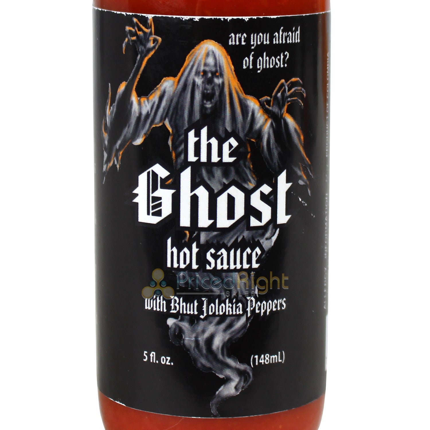 The Ghost Hot Sauce 5 Oz Bhut Jolokia Peppers 1449