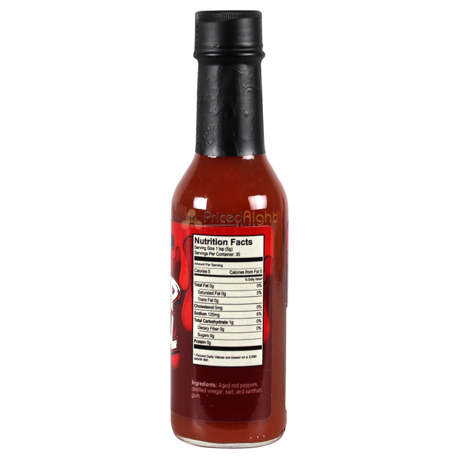 Cayenne Hot Sauce 5 Oz Aged Red Peppers Mild Heat Cheap Thrill Brand 1678C