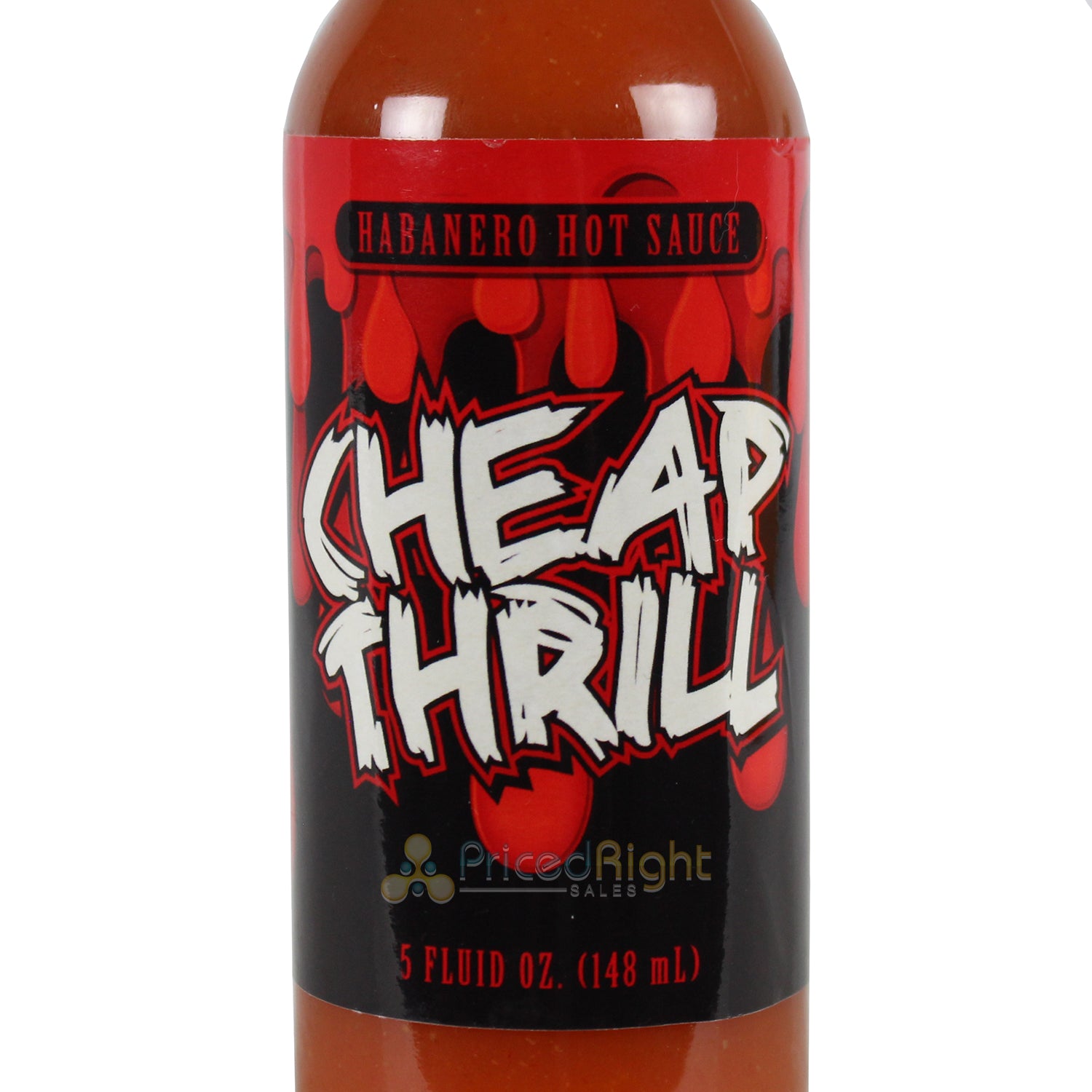 Habanero Hot Sauce 5 Oz High Heat Level Cheap Thrill