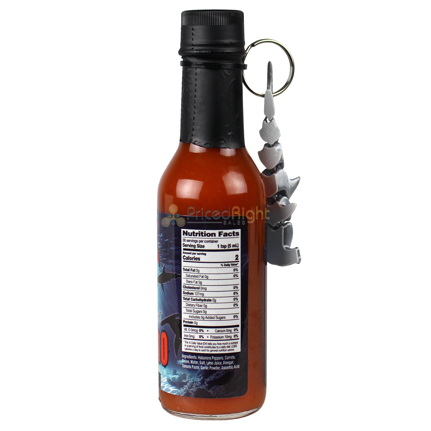 Sharkbite Hammerhead Habanero Hot Sauce 5 Oz w/ Keychain 1778