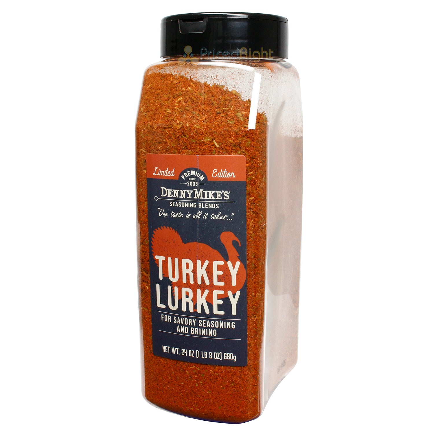 Denny Mikes Limited Edition Turkey Lurkey Rub Gluten Free MSG Free Keto 24 Oz