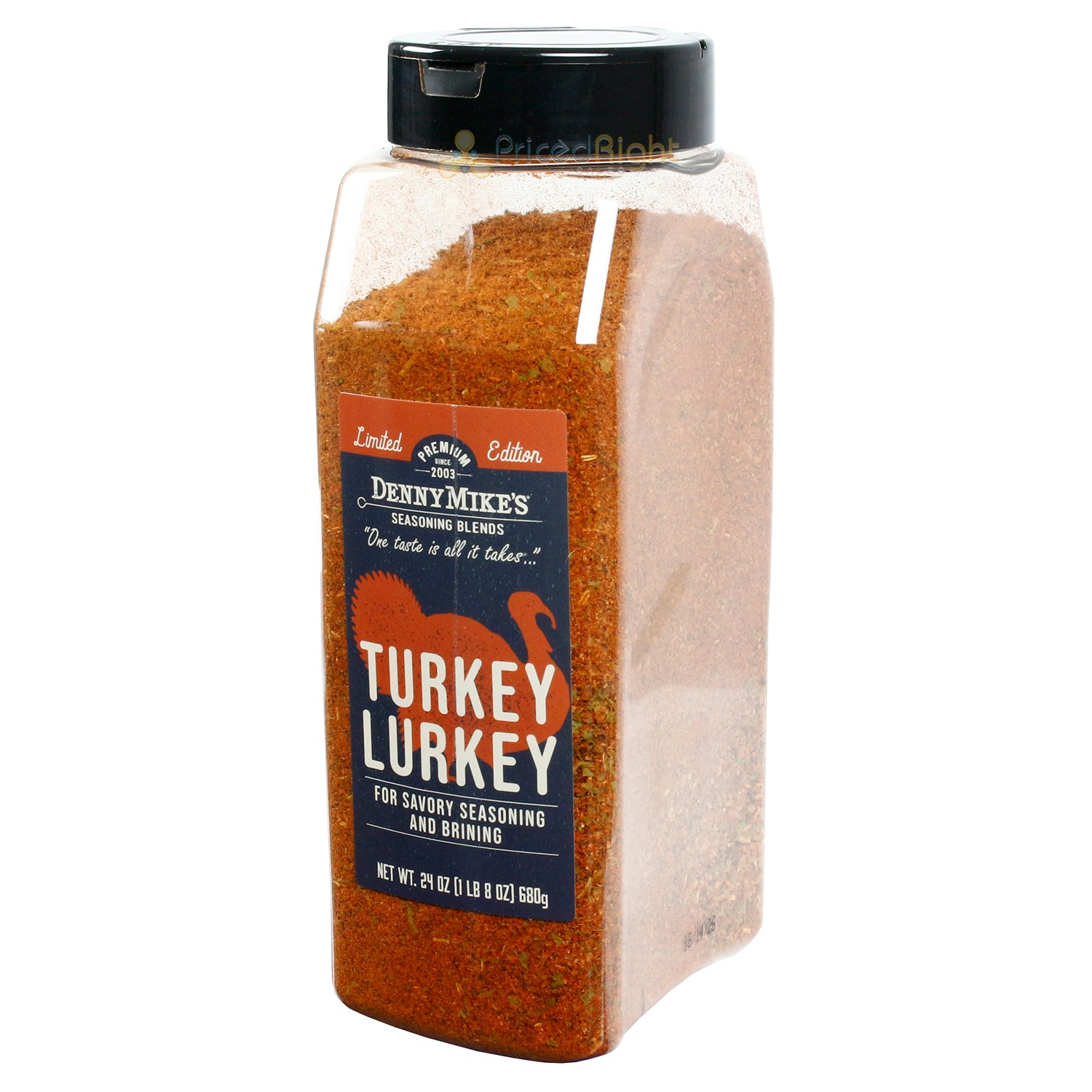 Denny Mikes Limited Edition Turkey Lurkey Rub Gluten Free MSG Free Keto 24 Oz