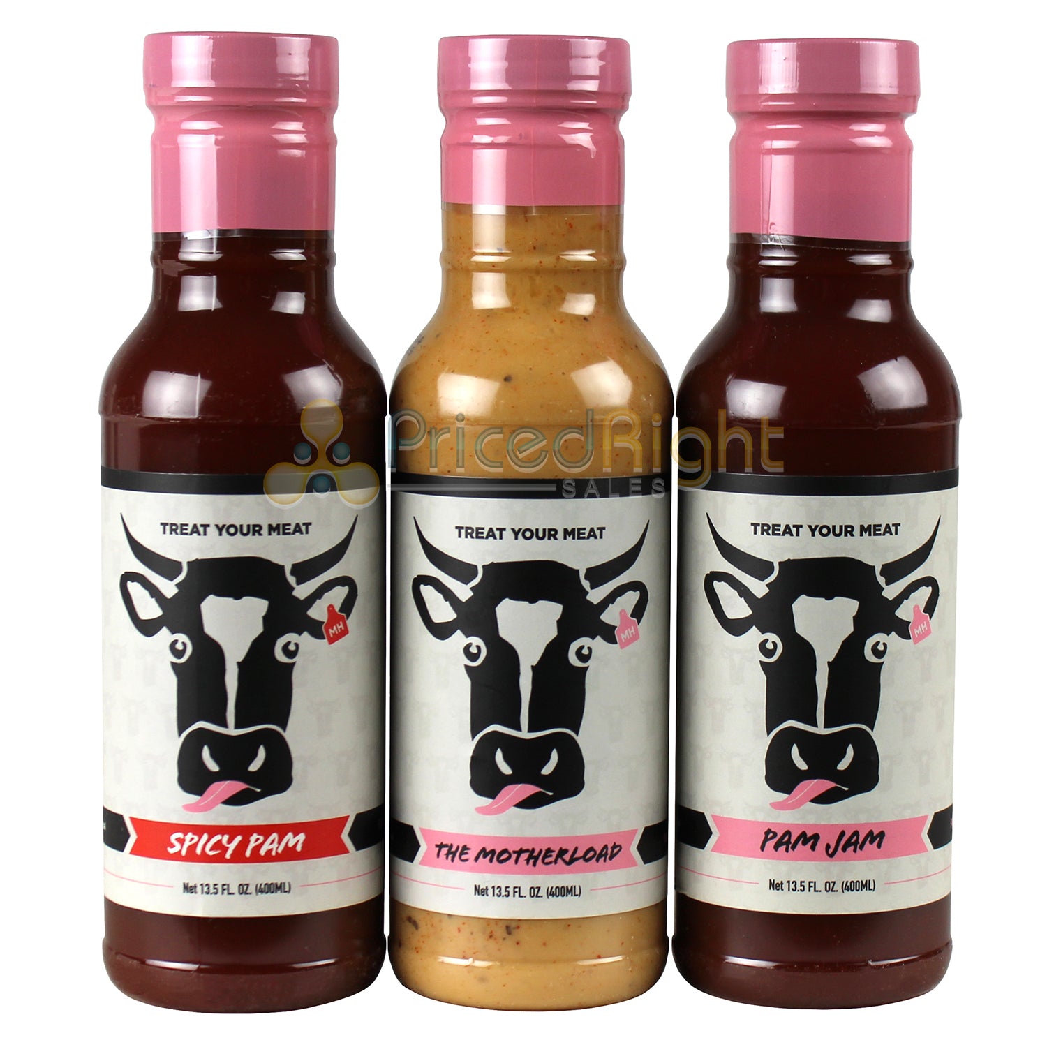Meat Head Signature BBQ Sauce 3 Pack Gift Set Gluten Free No MSG 1987150488773
