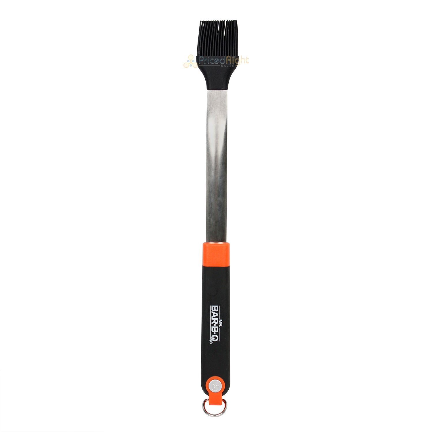 Mr Bar-B-Q Deluxe Basting Brush Silicone & Stainless Steel W/ Comfort Grip 17 In