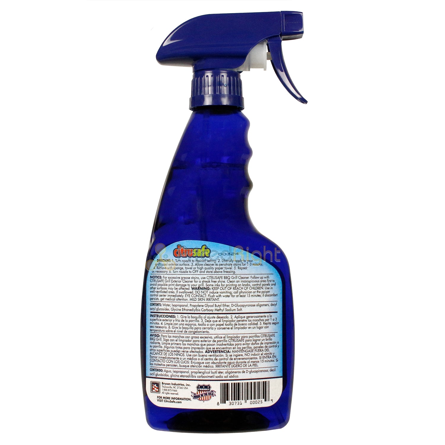 Citrusafe Exterior Grill Cleaning Spray Non-Toxic Safe Streak Free 16 Fl Oz