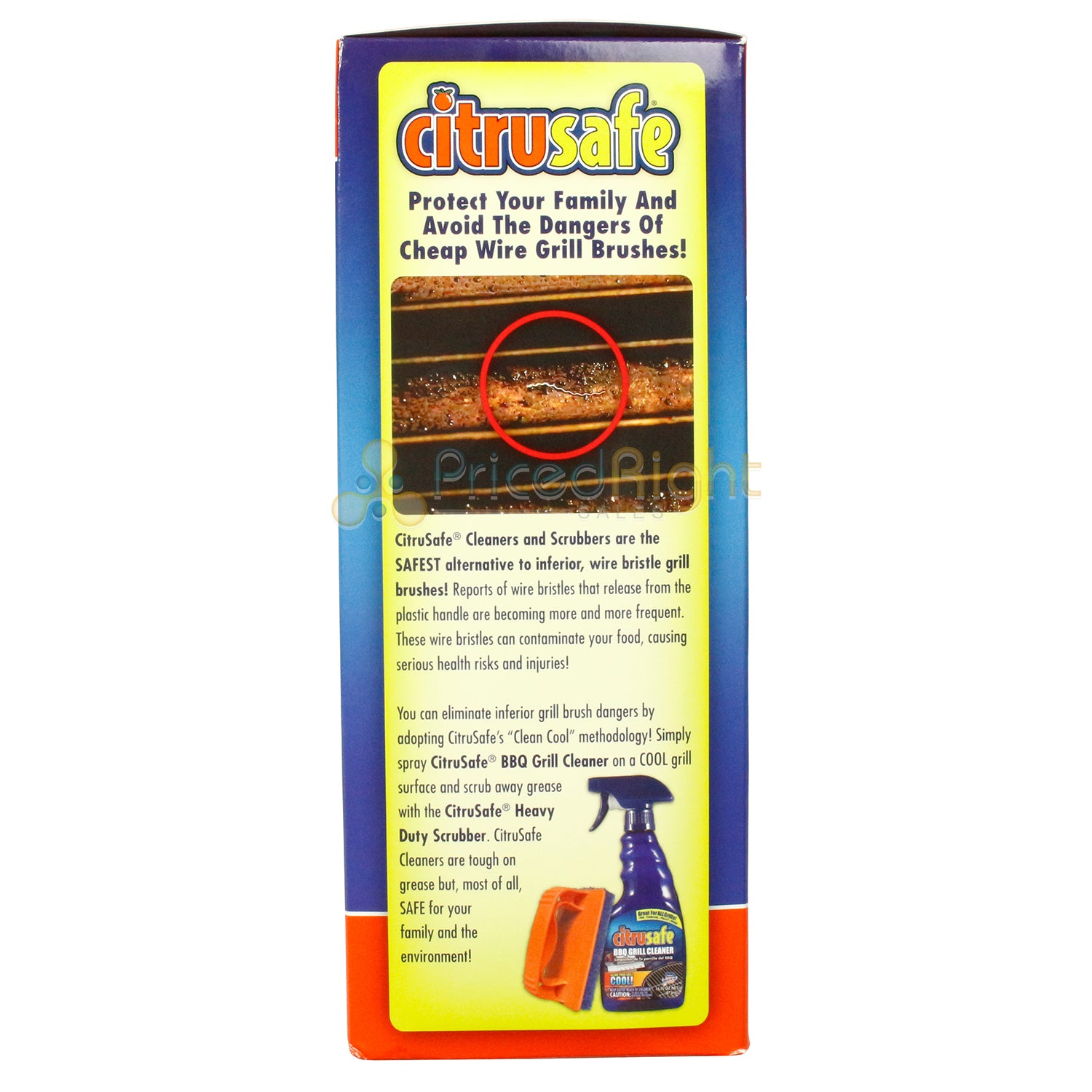 Citrusafe Basic Grill Care Kit Scrubber & Non-Toxic Cleaning Spray 16 Fl Oz