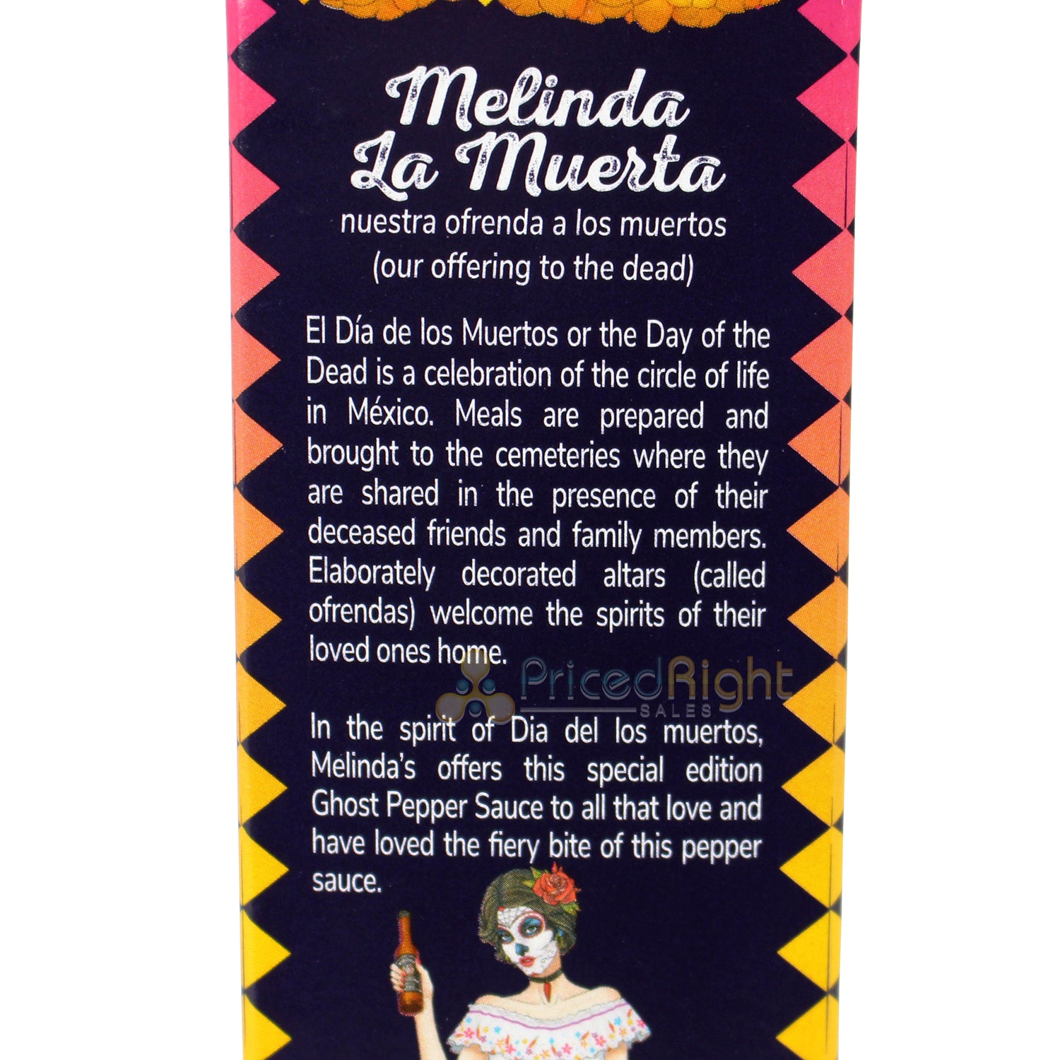Melinda's La Muerta Hot Sauce Limited Edition Ghost Pepper Vegan Non GMO  3650