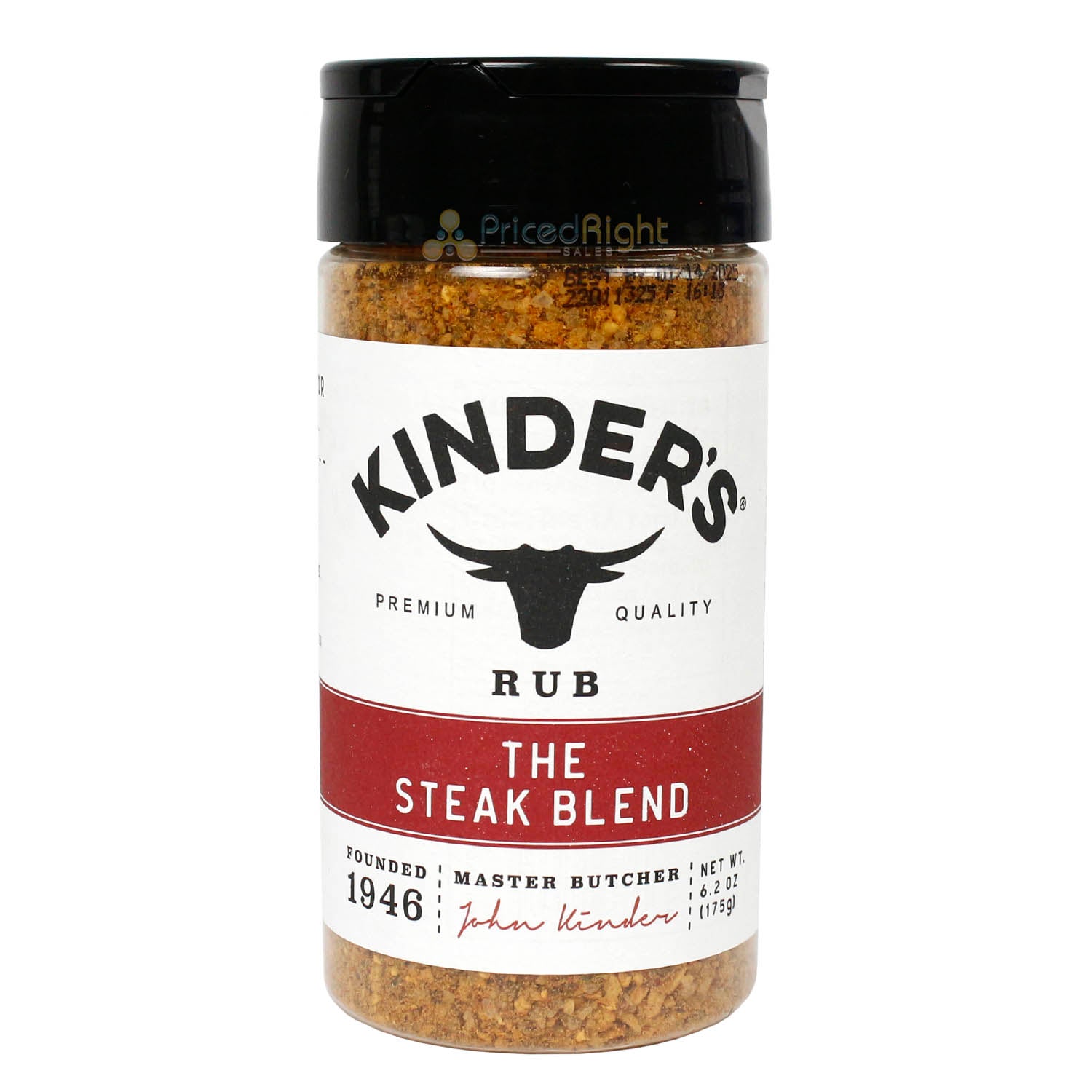 Kinder's Steak Blend Dry Rub Seasoning Premium Quality Beef Chicken Pork 6.2 oz